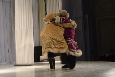 one man who looks like two guys wrestling, very funny