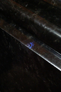 parts of this mineral turn blue when the light hits it just right