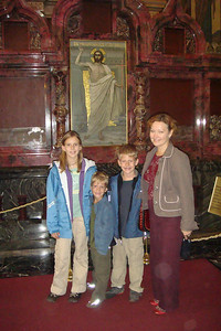 the kids with our guide, Tatiana