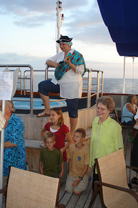 back on board for a strange equator crossing celebration