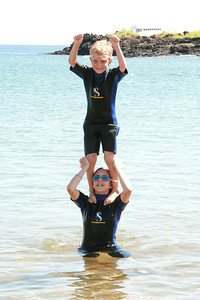 Alayna and Benji doing their tricks