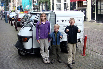 cool little car in Amsterdam