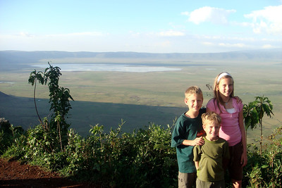 the rim of ngorongoro crater