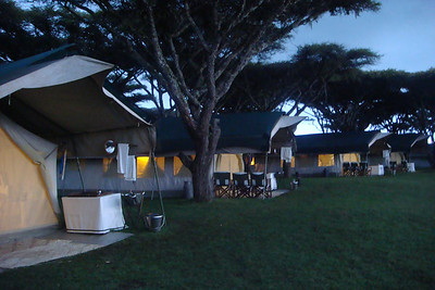 sunset at our camp site