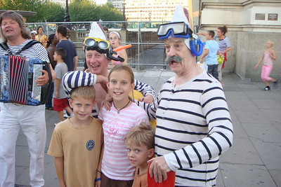 wacky faces in the street