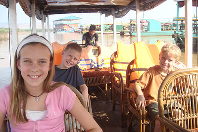 we took a boat out to see the floating villages