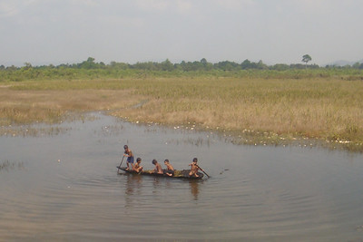 some boys escaping the heat of the day
