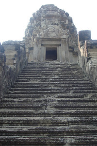 the third terrace at Angkor Wat has a 70 degree staircase