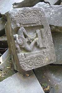 an apsara dancer in the ruins