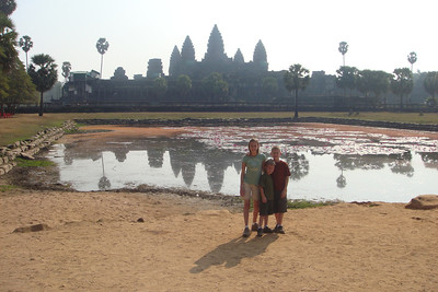 Angkor Wat in the afternoon, we'd be back for sunrise
