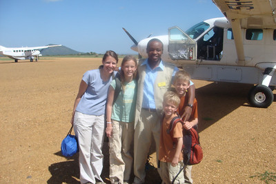 saying goodbye to our driver, Adam