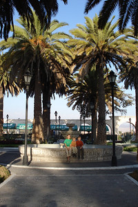 posing at Ganahuana square