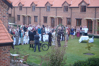 an Easter weekend wedding in the courtyard of our hotel