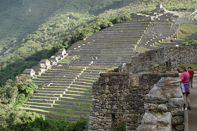 the Incas always built lots of agricultural terraces near their building sites