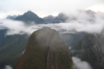 we got up very early to watch the sun rise over Machu Picchu...