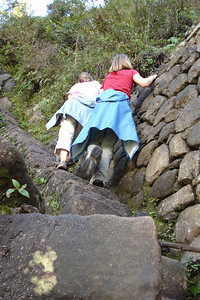 it was hard work and treacherous in places...