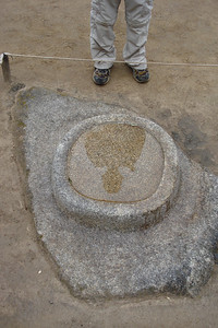 Nate's reflection in a mirror pool, possibly used to observe solar eclipses