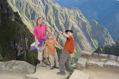 falling off Machu Picchu