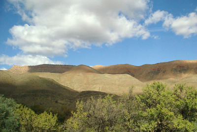 the green copper oxide soil of the High Atlas Mountains