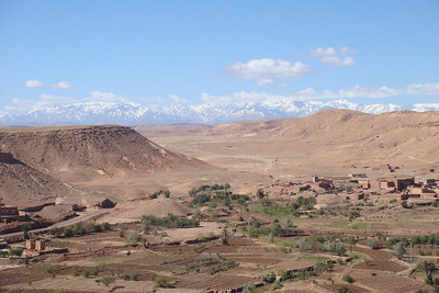 looking towards the High Atlas Mountains