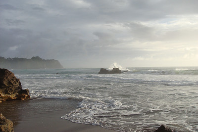 we waited for the tide to recede...