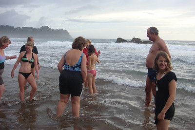 so we dug our feet in the sand with a bunch of strangers