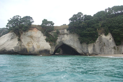 ...and saw cool rock formations in the volcanic rock, like Cathedral Cove