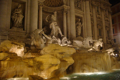 the Trevi Fountain