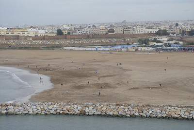 looking across the river at the nearby city of Sale