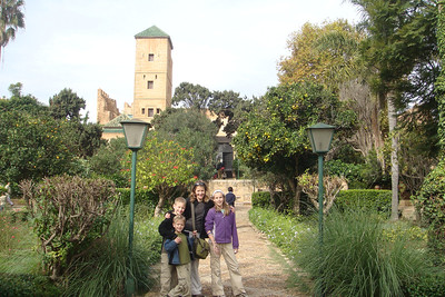 the kasbah has lush gardens and...