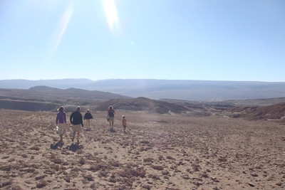hiking down Kari Canyon