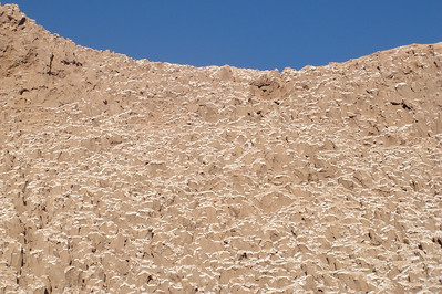 salt at the top of each rock looks like a dusting of snow
