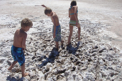 the kids loved the salt mud