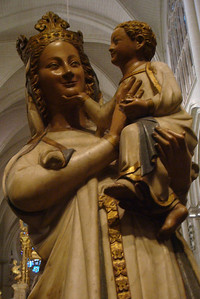 this intimate portrayal of Mary and Jesus was way ahead of its time in the 13th century
