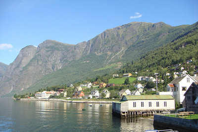 a little village on the shores of the fiord