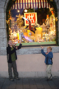 the boys were delighted to see...