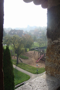 the park playscape from the wall