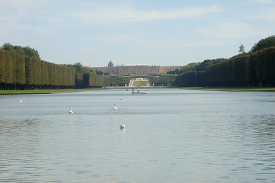the Chateau from the far side of the Grand Canal