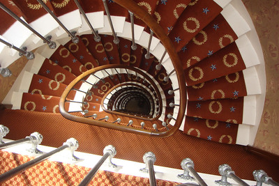 cool spiral staircase in our hotel, we were on the top floor