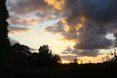 sunset on Funen