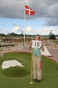 twleve years old on mini-golf hole #12