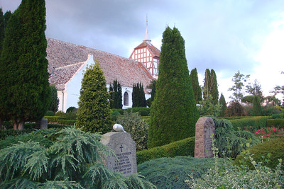 this quiet and serene church was directly across the street