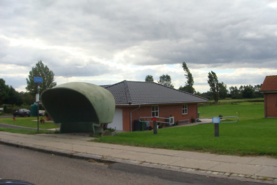 the igloo style bus stops