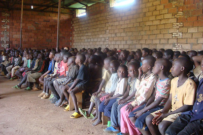 the kids listening to pastor Fred