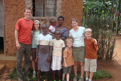 our family with Violet's aunt and cousins