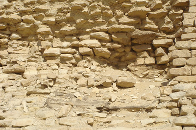 it survives today due to the layers of water-absorbing wood in between the layers of sandstone