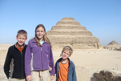 the Step Pyramid at Saqqara, the oldest of them all