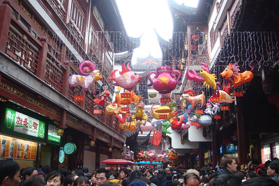 Old Town Shanghai was packed!
