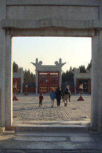 leaving the Temple of Heaven