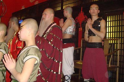 some of the performers from the kung fu show